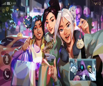 2K Valorant Jett Sage Neon Live Wallpaper