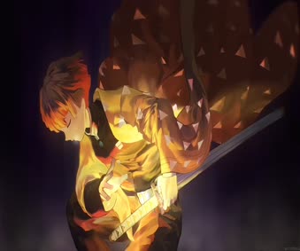 2K Zenitsu Demon Slayer Live Wallpaper