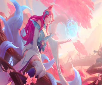 2K Ahri Spirit Blossom Lol Live Wallpaper