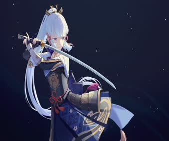 2K Ayaka Genshin Impact Live Wallpaper