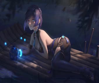 Live Genshin Impact Yelan Wallpaper