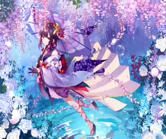 Morning Dew & Flower Live Wallpaper