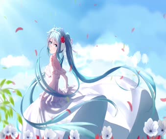Miku Bride Live Wallpaper