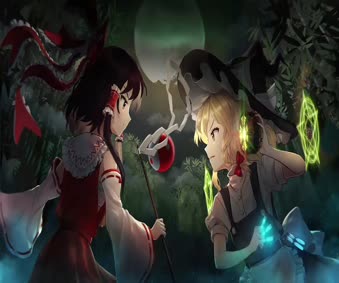 Reimu vs Marisa Live Wallpaper