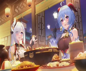 Shenhe x Ganyu Live Wallpaper