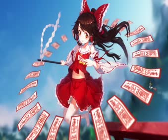 Hakurei Reimu Witch Live Wallpaper