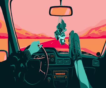 Relaxing Driving Chillhop Music Live Wallpaper