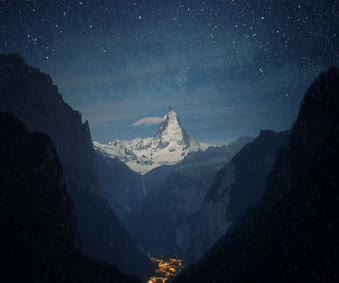 Alps Mountains Wind & Snow Live Wallpaper