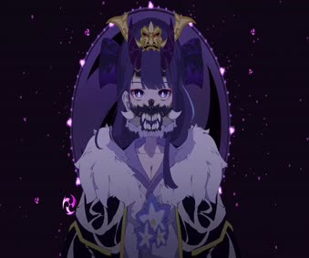 Oni Mask Raiden Shogun Live Wallpaper