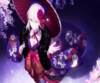 Tokisaki Kurumi Kimono Live Wallpaper
