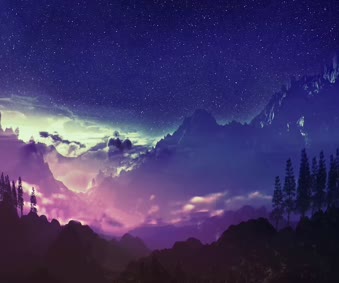 Mountain & Stars Live Wallpaper