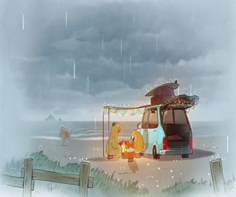 Beach Rain Live Wallpaper