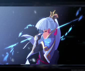 Ayaka Elemental Burst Live Wallpaper