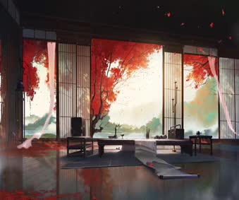 Calligraphy Room Live Wallpaper