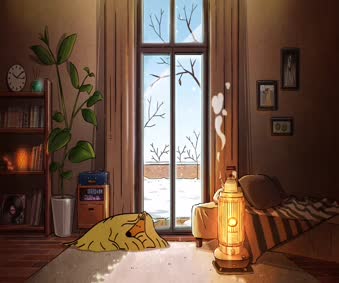 Doggie Corgi Winter Live Wallpaper