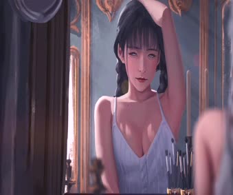 Beautiful Girl Mirror Live Wallpaper
