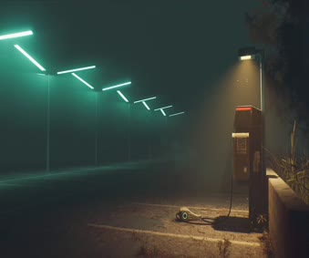 Parking Scene Unreal Live Wallpaper