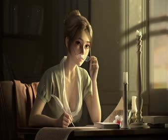 Dusk Girl Live Wallpaper