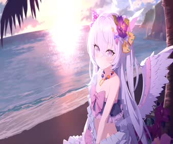 Azusa Beach Blue Archive Live Wallpaper