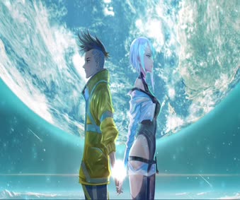 David & Lucy on Moon Live Wallpaper