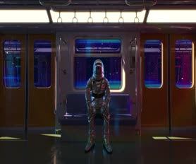 Space Train Live Wallpaper