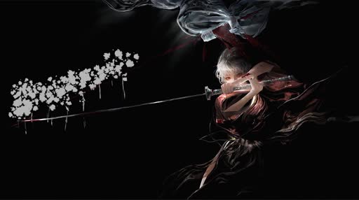 Samurai Girl Lively Wallpaper