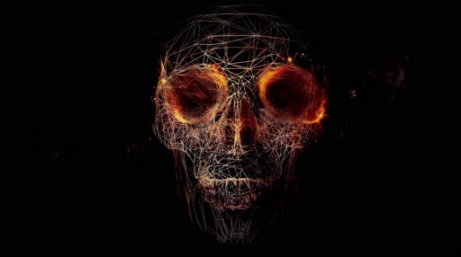 3D skull 4k live wallpaper