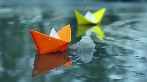 paper boats 4k live wallpaper