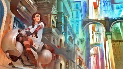 Ride Through A Futurescape City