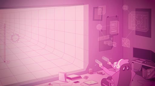 Melatonin 퍼플틱 갤러그 4K Wallpaper