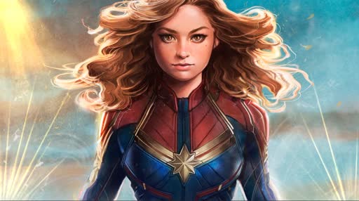 Captain Marvel Lively Wallpaper