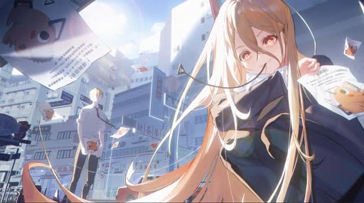 Pover Chainsaw Man Lively Wallpaper