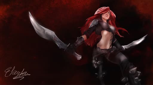 League Of Legends Katarina Lively Wallpaper