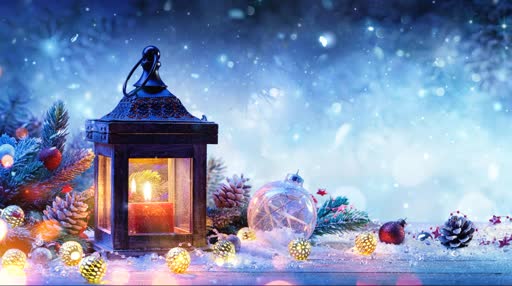 Christmas Lamp Lively Wallpaper