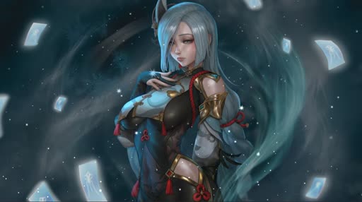 Genshin Impact Shenhe Lively Wallpaper