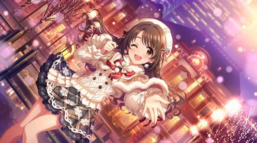 Uzuki Shimamura Winter Lively Wallpaper