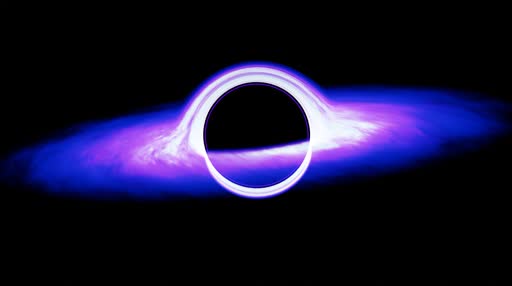 Black Hole Purple Lively Wallpaper