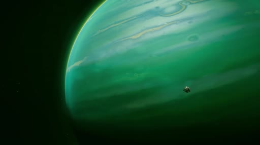 Ixion Tiqqun near green gas Giant