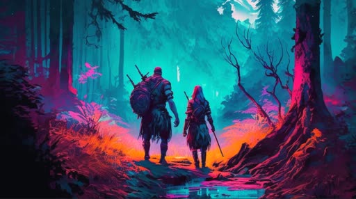 Viking Scenic Lively Wallpaper