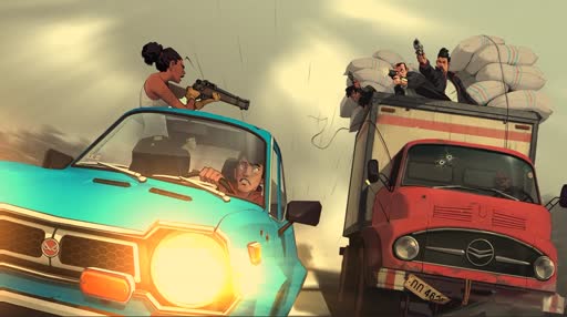 Car Chase Lively Wallpaper