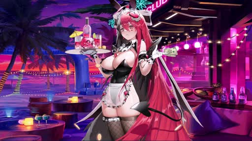 【兔女郎 萨麦尔】Bunny Girl Samael 4K Lively Wallpaper