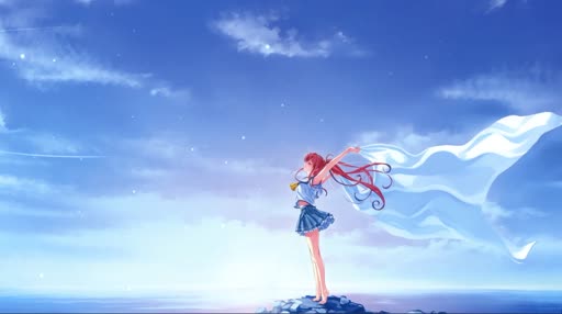 Anime Ocean View Lively Wallpaper