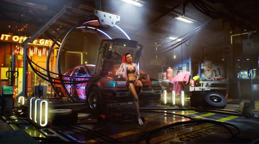 Cyberpunk 2077 Garage Lively Wallpaper