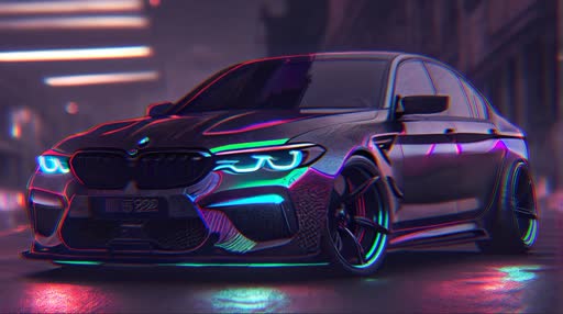 Neon BMW Lively Wallpaper