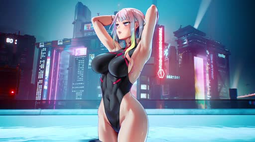 Lucy Swimsuit Edgerunners Wallpaper