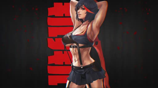 Ryuko Hot Body Lively Wallpaper