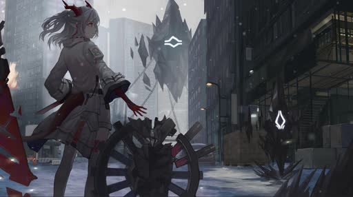 Arknights Snowy Nian Animation