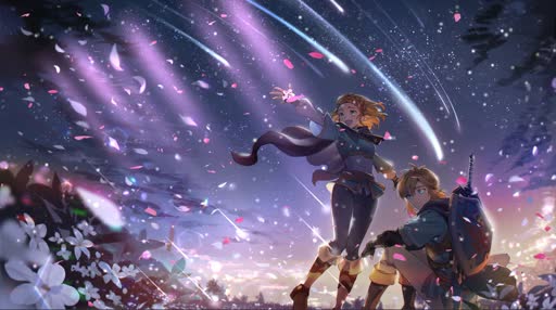Zelda Starfall Lively Wallpaper