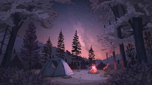 LoFi Camping Feelz Lively Wallpaper