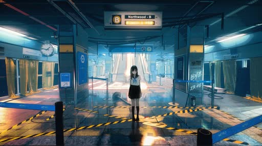 Subway Station Lively Wallpaper